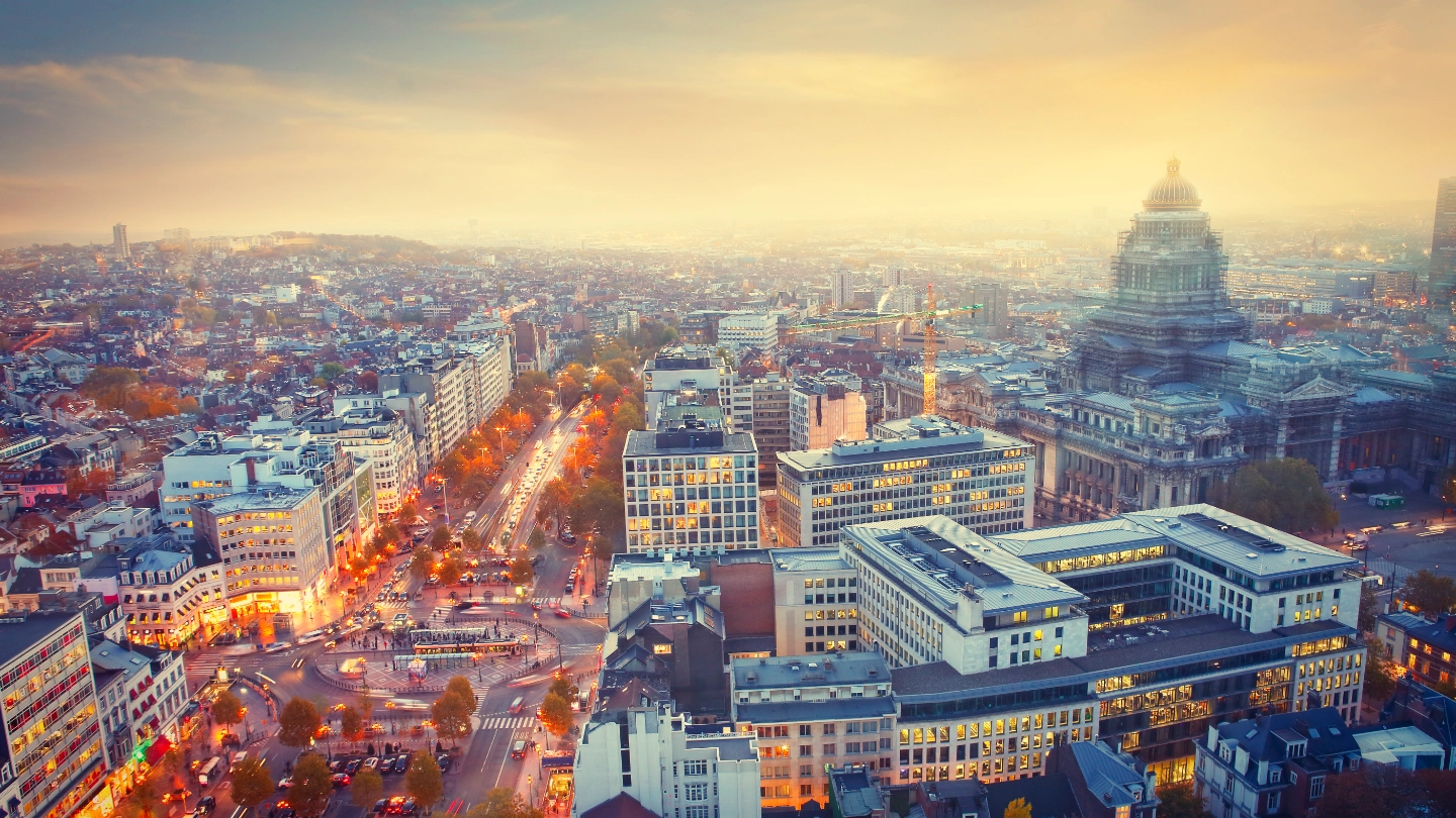 Brussels city landscape
